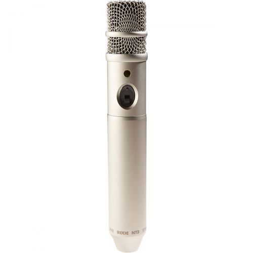 로데 Rode Microphones},description:Stylish and modern, the RDE NT3 Microphone is an externally biased, true condenser mic with hypercardioid polar response. This RDE microphone featur