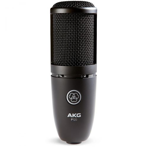  AKG},description:The P120 is a 23-inch diaphragm true condenser microphone that offers solidly built quality, outstanding performance and excellent value. The low-mass diaphragm d