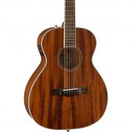 Fender PM-TE Travel All-Mahogany Acoustic-Electric Guitar Natural