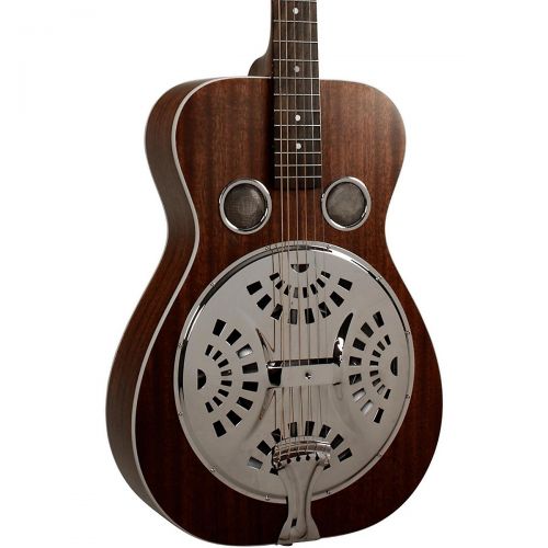 Recording King},description:The RR-51 roundneck resonator is an all-mahogany resonator finished in vintage-style brown satin. The hand-spun Recording King spider cone delivers powe