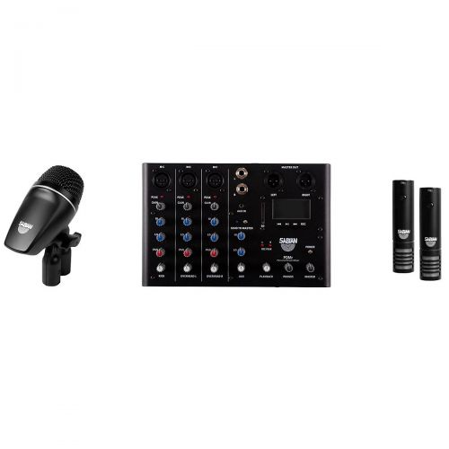  Sabian},description:The Sabian Sound Kit is a microphone and mixer package designed to help a drummer dial in his sound. The cornerstone of this set is the Personal Drum Mixer. Ava
