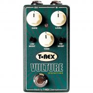 T-Rex Engineering},description:The Vulture has a great, throaty distortion with a nice bite to it but the low end and low midrange can be shaped in many ways, thanks to the low-boo