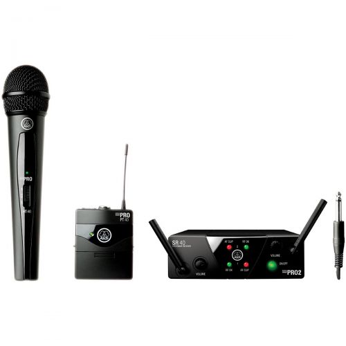  AKG},description:This kit pairs together the easy-to-use WMS40 Mini2 VocalInstrument Wireless Microphone Set with the rugged D8000M dynamic vocal mic, for an outstanding performan