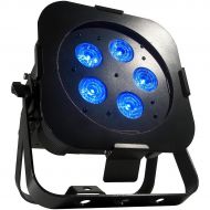 American DJ},description:The ADJ WiFLY Par QA5 is a Battery Powered compact Wash Fixture with ADJ WiFLY Transceiver with wireless DMX built-in. The rechargeable lithium battery is