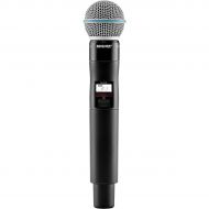 Shure},description:With an interchangeable Beat58A microphone cartridge, the QLXD2Beta58A Handheld Wireless Microphone Transmitter is ideal for wireless vocals in presentation sp