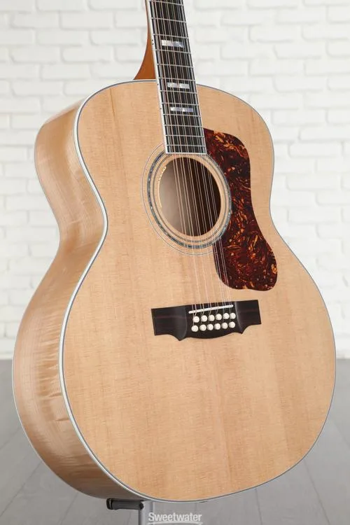 Guild F-512E Maple, Jumbo 12-String Acoustic-Electric Guitar - Natural Demo