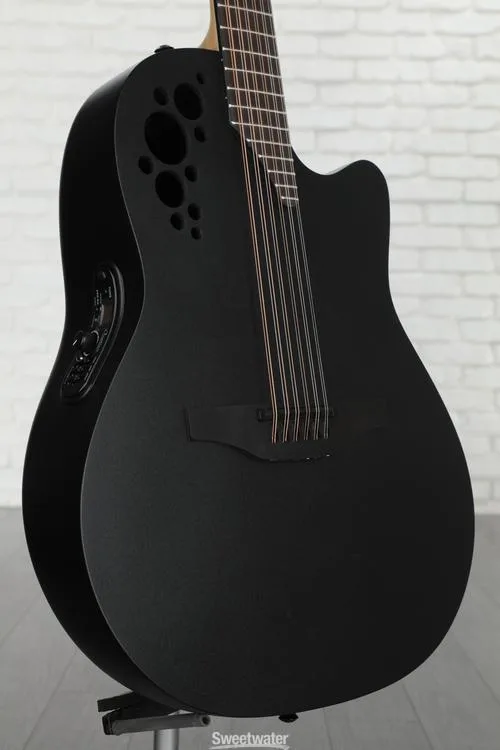 Ovation Pro Series Elite Tx E 2058-5 12-string Acoustic-electric Guitar - Black