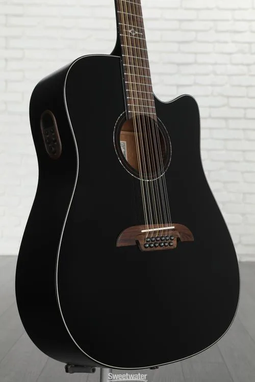 Alvarez AD60ce 12-string Acoustic-electric Guitar - Black