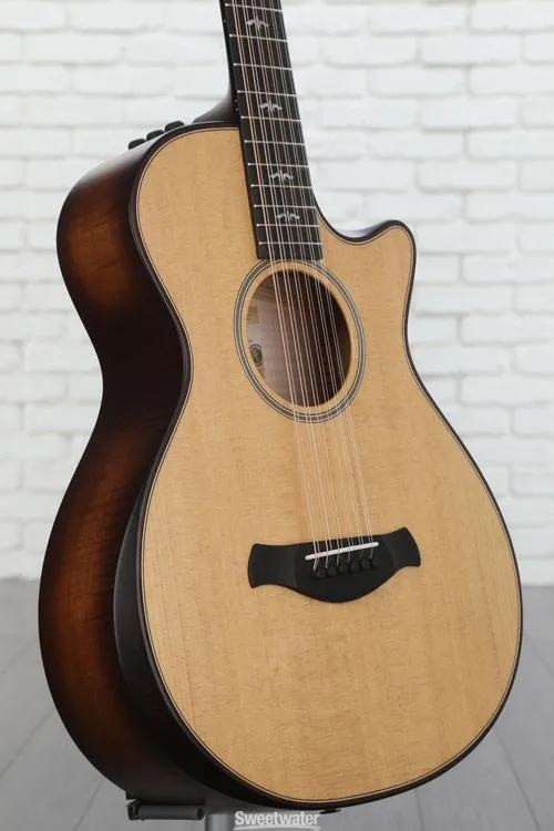 Taylor 652ce Builder's Edition 12-string Acoustic-electric Guitar - Natural Top, Koa Burst Back and Sides Demo