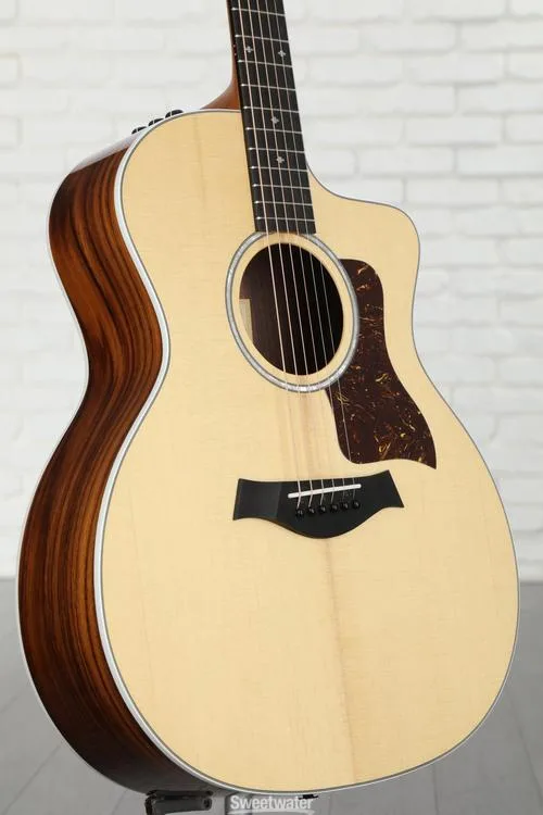 Taylor 214ce Deluxe Acoustic-electric Guitar - Natural with Layered Rosewood Back & Sides