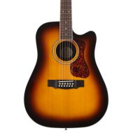 Guild D-2612CE Deluxe 12-string Acoustic-electric Guitar - Antique Sunburst