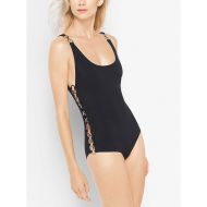 Michael Kors Collection Ring-Detailed Tank Maillot