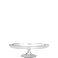 PartyCity Small CLEAR Plastic Cake Stand