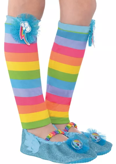 PartyCity Child Rainbow Dash Leg Warmers - My Little Pony