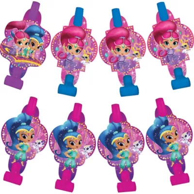 PartyCity Shimmer and Shine Blowouts 8ct