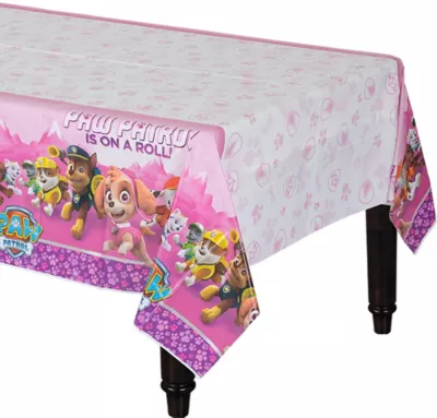 PartyCity Pink PAW Patrol Table Cover