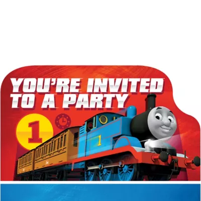 PartyCity Thomas the Tank Engine Invitations 8ct