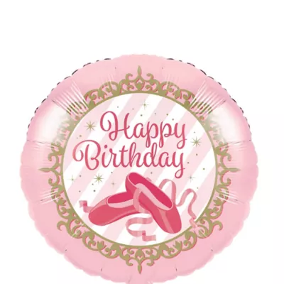 PartyCity Ballerina Birthday Balloon