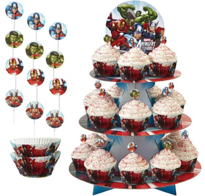 PartyCity Avengers Cupcake Kit for 24