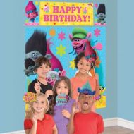 PartyCity Trolls Scene Setter with Photo Booth Props