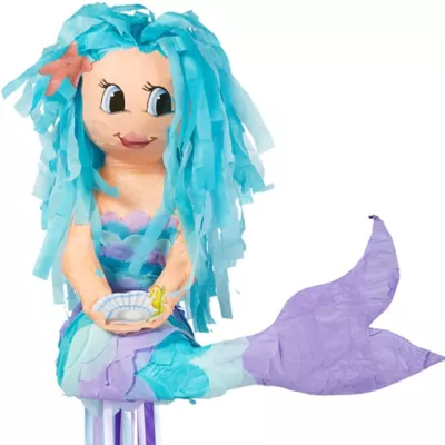 PartyCity Pull String Mermaid Pinata