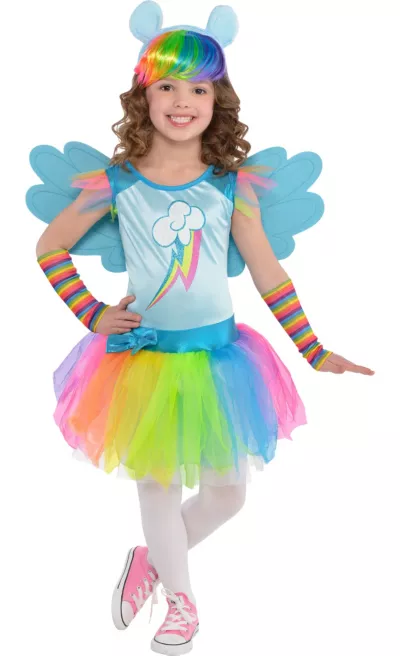 PartyCity Toddler Girls Rainbow Dash Costume - My Little Pony