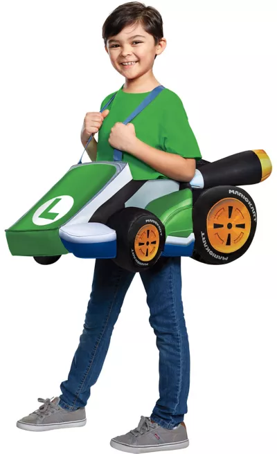 PartyCity Child Luigi Kart Ride-On Costume