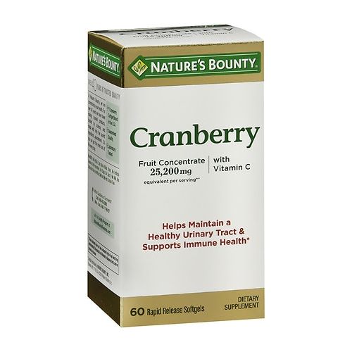 월그린 Walgreens Natures Bounty Triple Strength Natural Cranberry Softgels