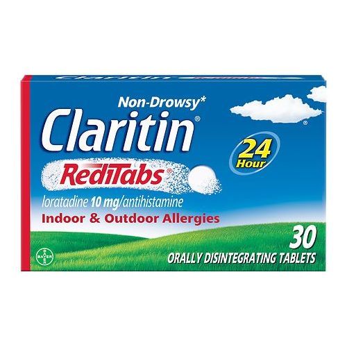 월그린 Walgreens Claritin 24 Hour Allergy Relief RediTabs Orally Disintegrating Tablets