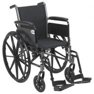 Walgreens Drive Medical Cruiser III Lightweight Wheelchair w Flip Back Removable Full Arms and Foot Rest 18 Inch