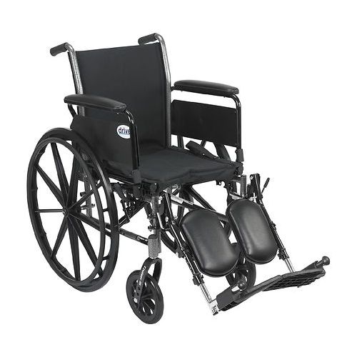 월그린 Walgreens Drive Medical Cruiser III Lightweight Wheelchair w Flip Back Removable Full Arms and Leg Rest 18 Inch