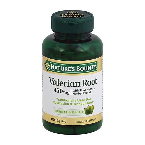 월그린 Walgreens Natures Bounty Valerian Root 450 mg Plus Calming Blend Dietary Supplement Capsules