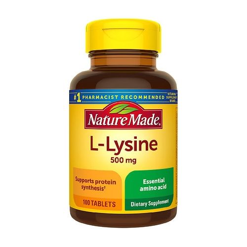 월그린 Walgreens Nature Made L-Lysine 500 mg Dietary Supplement Tablets