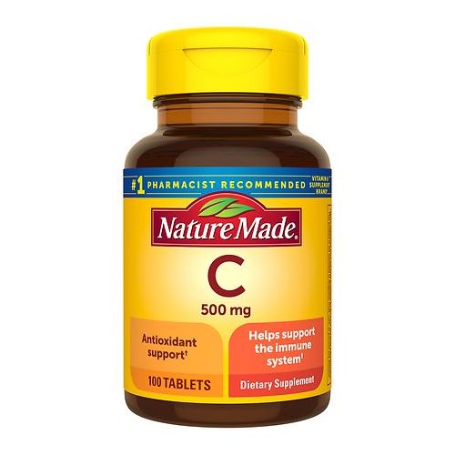 월그린 Walgreens Nature Made Vitamin C 500 mg Dietary Supplement Caplets