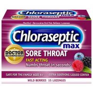 Walgreens Chloraseptic Max Sore Throat Lozenges Berry