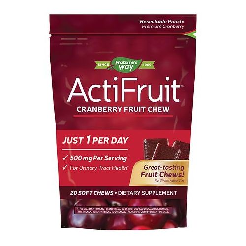 월그린 Walgreens Enzymatic Therapy ActiFruit Cranberry Supplement with Cran-Max Soft Chews