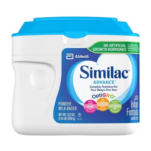 월그린 Walgreens Similac Advance Complete Nutrition, Infant Formula with Iron, Powder