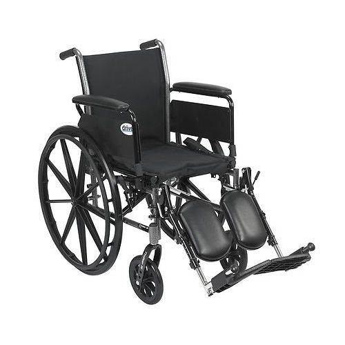 월그린 Walgreens Drive Medical Cruiser III Lightweight Wheelchair w Flip Back Removable Full Arms and Leg Rest 20 Seat Black
