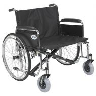 Walgreens Drive Medical Sentra EC Heavy Duty Extra Wide Wheelchair with Detachable Full Arms 28 inch