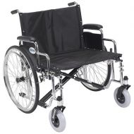 Walgreens Drive Medical Sentra EC Heavy Duty Extra Wide Wheelchair with Detachable Desk Arms 26 inch