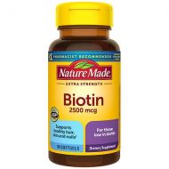 Walgreens Nature Made Biotin 2500 mcg Dietary Supplement Liquid Softgels