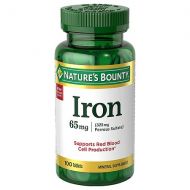Walgreens Natures Bounty Iron, 65mg, Tablets