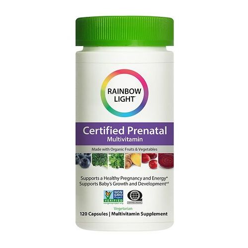 월그린 Walgreens Rainbow Light Certified Organic Prenatal Multivitamin, Vegetarian Capsules