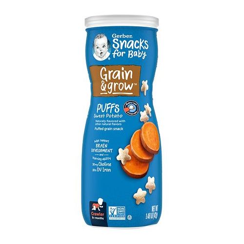 월그린 Walgreens Gerber Graduates Puffs Cereal Snack Sweet Potato, Sweet Potato