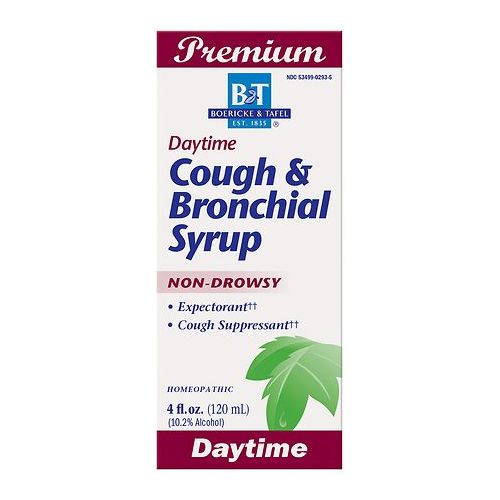 월그린 Walgreens Boericke & Tafel Daytime Cough & Bronchial Syrup Cough Suppressant & Expectorant