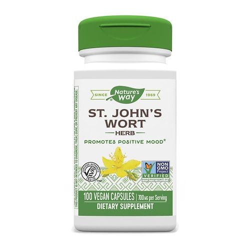 월그린 Walgreens Natures Way St. Johns Wart 350 mg Positive Mood Dietary Supplement Capsules