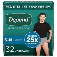 Walgreens Depend Incontinence Underwear for Men, Maximum Absorbency SmallMedium Gray