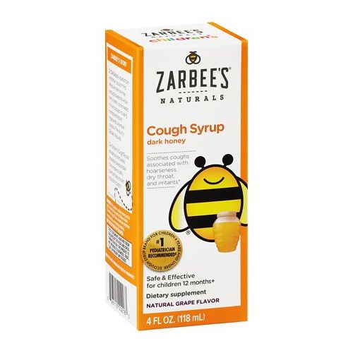 월그린 Walgreens ZarBees Naturals Childrens Cough Syrup Natural Grape Flavor
