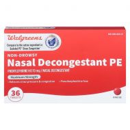 Walgreens Wal-Phed PE Nasal Decongestant Tablets