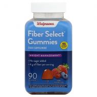 Walgreens Fiber Select Supplement Gummies Strawberry